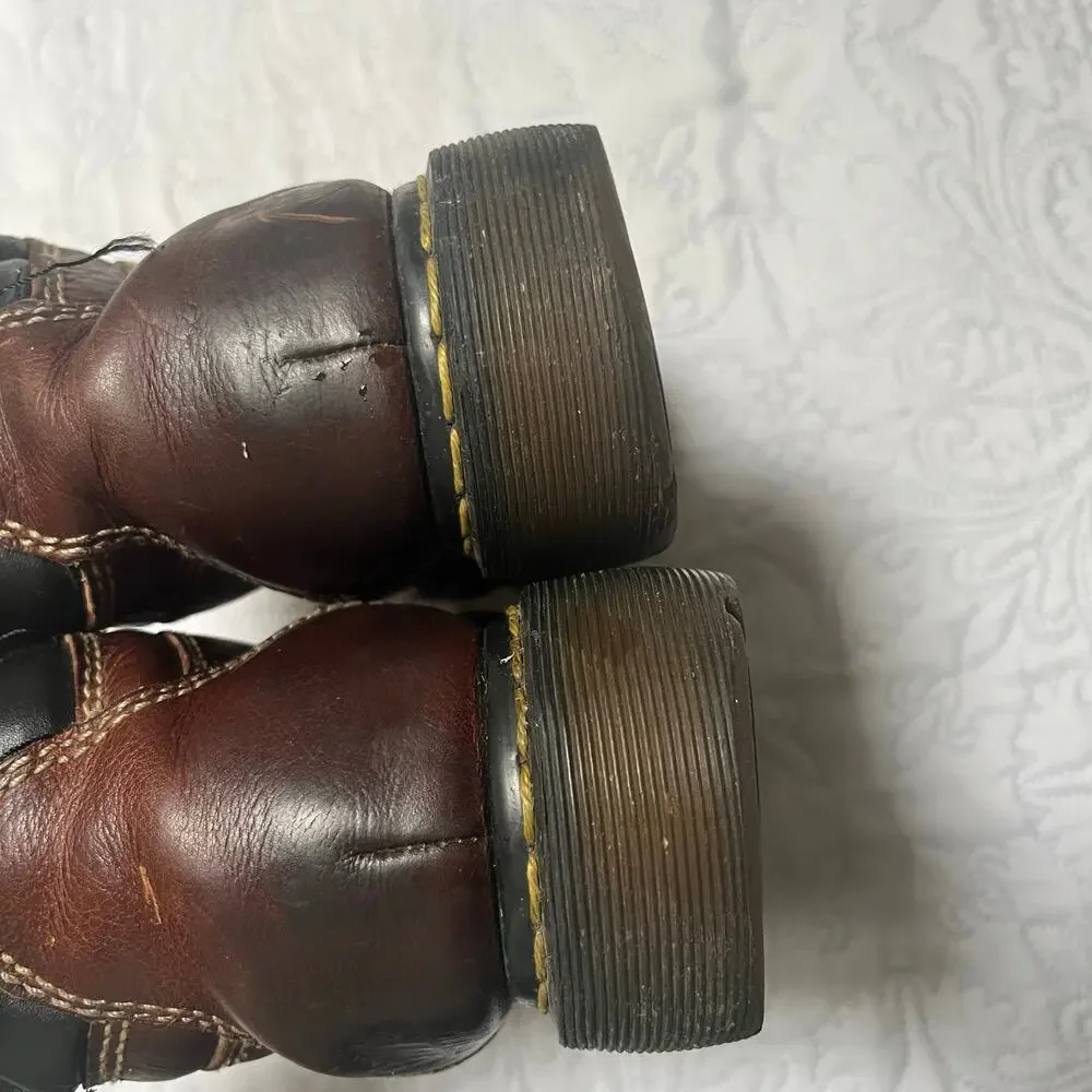 Dr Martens Vintage Steel Toe Industrial High Top Work Boots Size M 4 / W 5